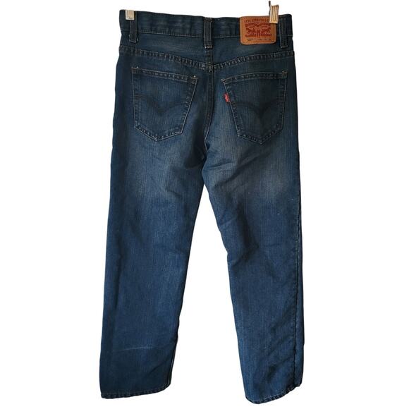 Levi's 505 Dark Wash Youth Denim Jean Pants Size Regular 12 26X26 - Picture 2 of 6